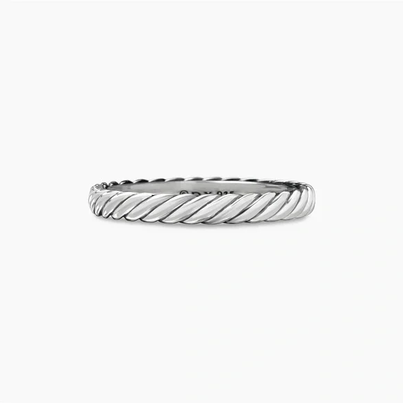 DAVID YURMAN Cable Collectibles® Stack Ring Sterling Silver - Picture 7 of 14
